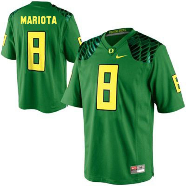 oregon ducks 8 marcus mariota green football jersey