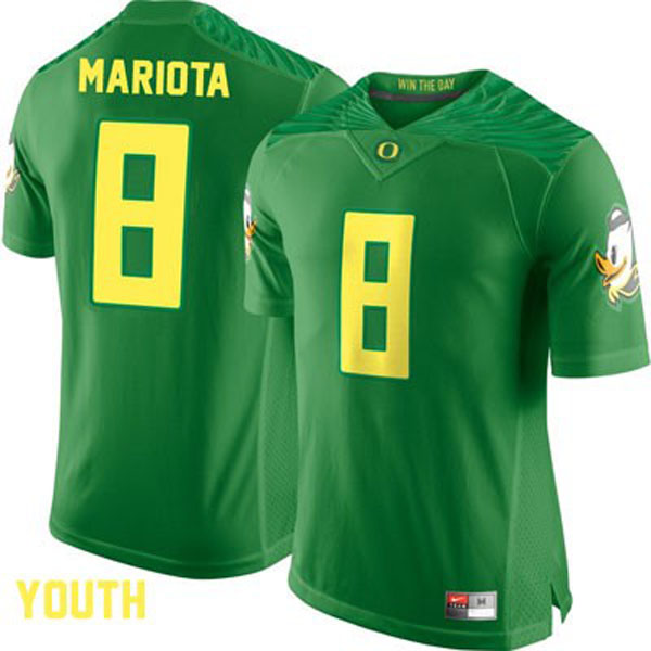 oregon ducks 8 marcus mariota green football youth jersey