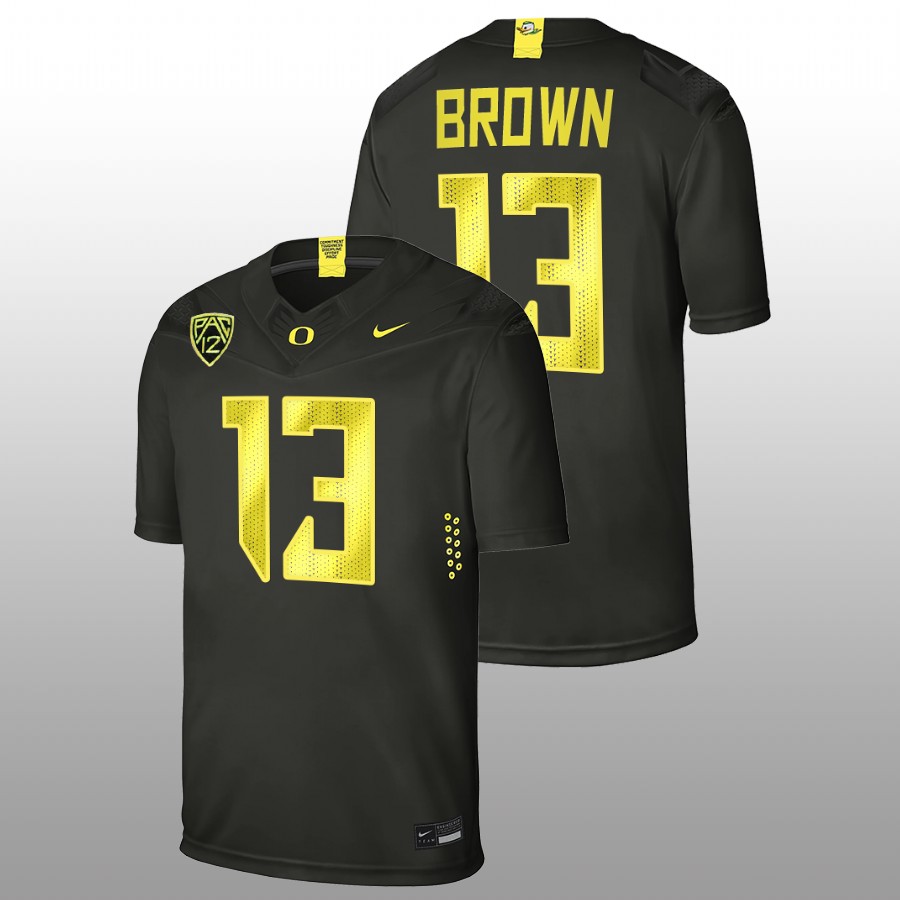 oregon ducks anthony brown black college football men jersey