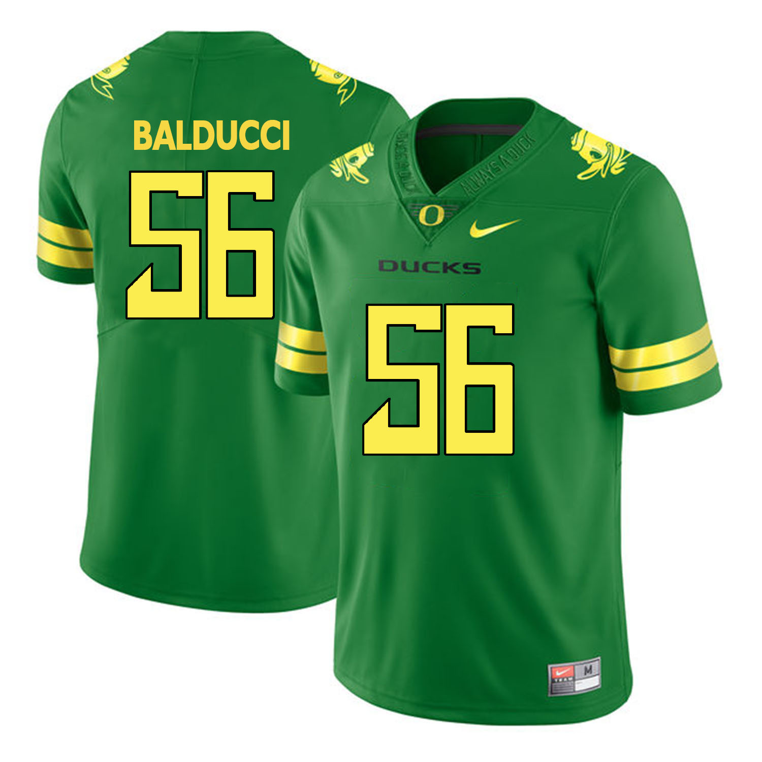 oregon ducks apple green alex balducci college football portrait jersey