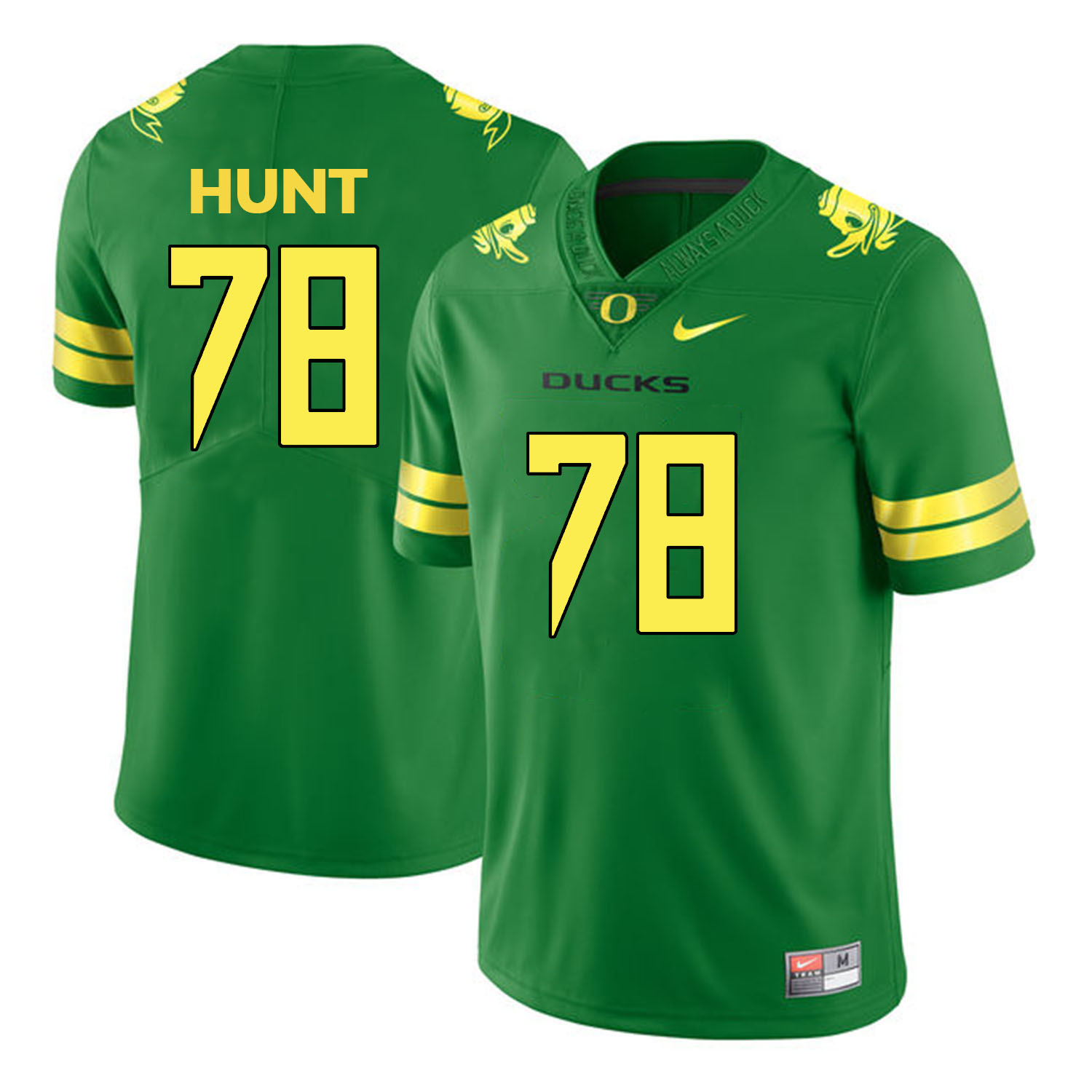 oregon ducks apple green cameron hunt college football portrait jersey