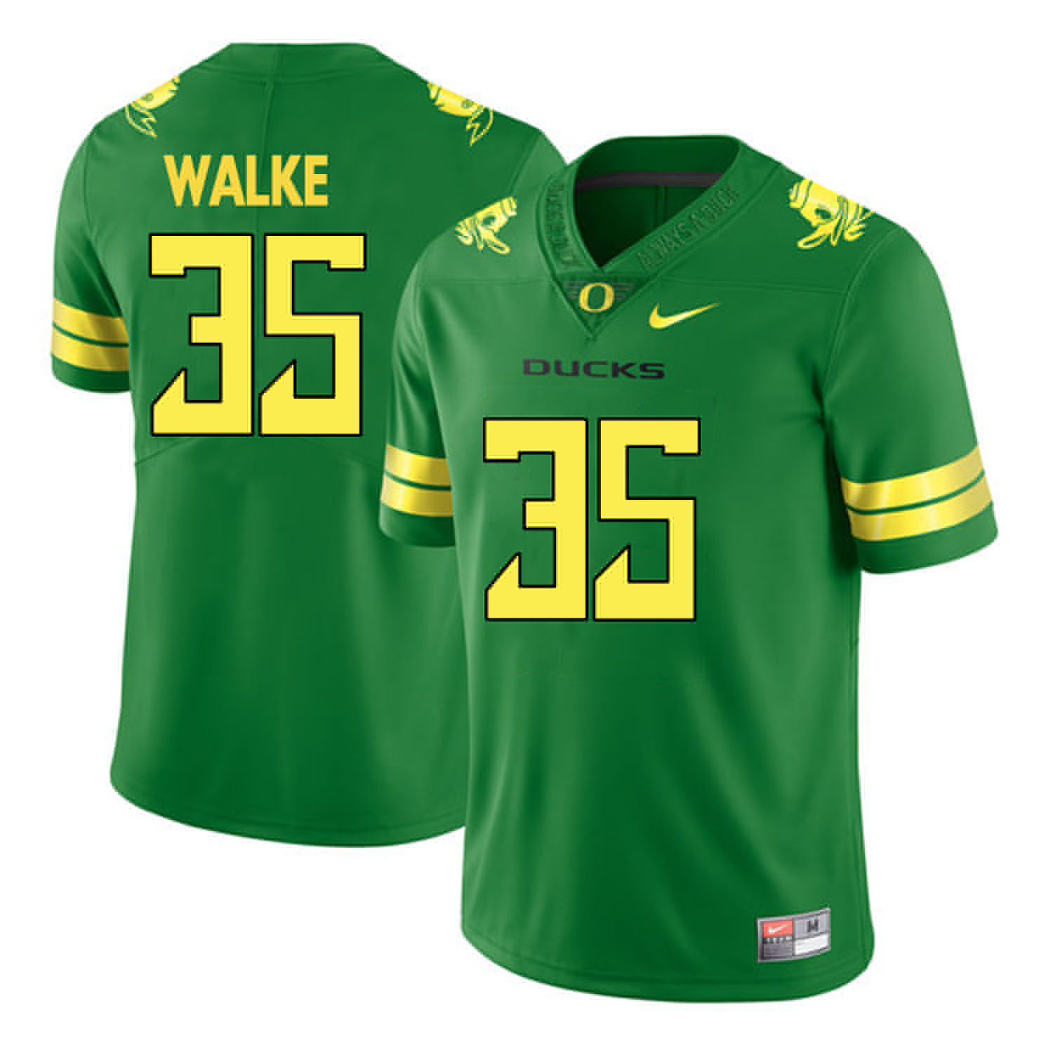 oregon ducks apple green joe walker college football portrait jersey