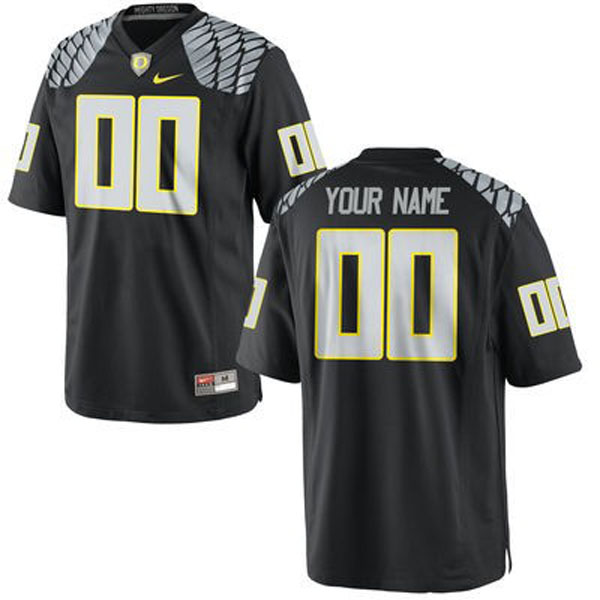 oregon ducks black customized football jersey