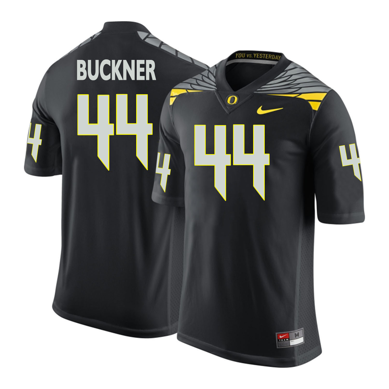 oregon ducks black deforest buckner college football portrait jersey