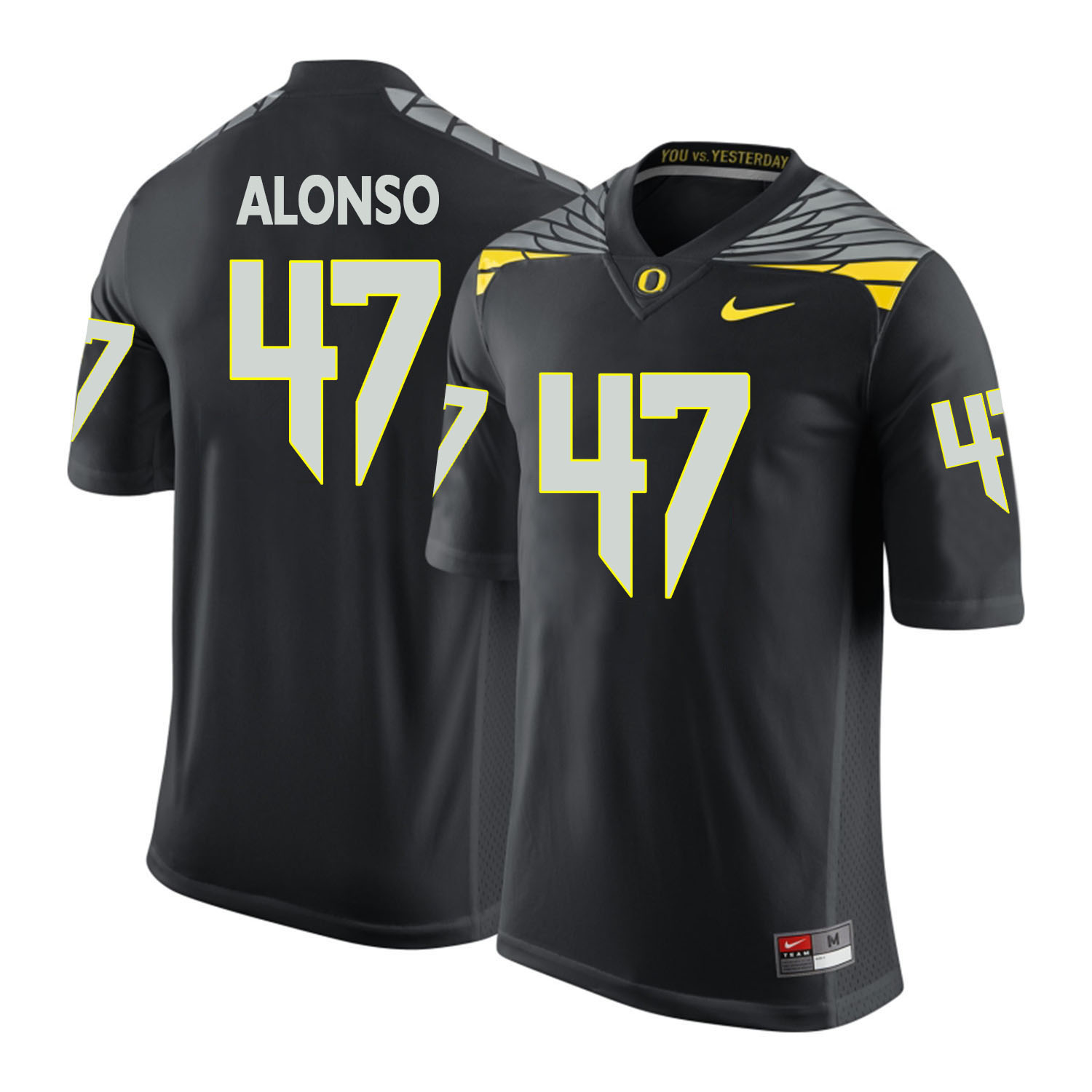 oregon ducks black kiko alonso college football portrait jersey