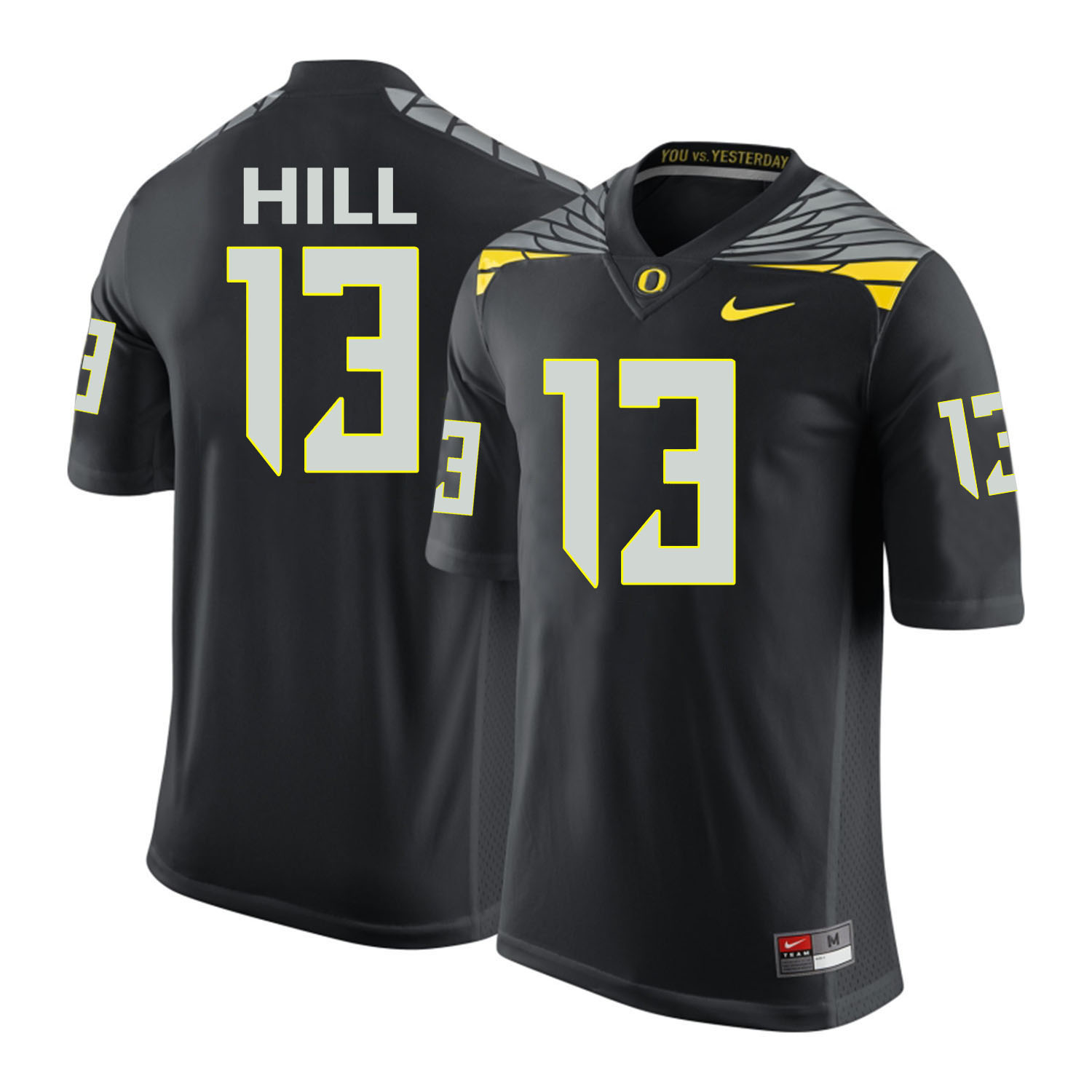 oregon ducks black troyhill college football portrait jersey