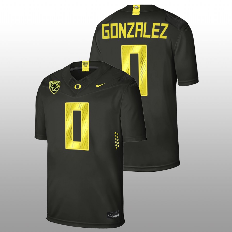 oregon ducks christian gonzalez black college football men jersey