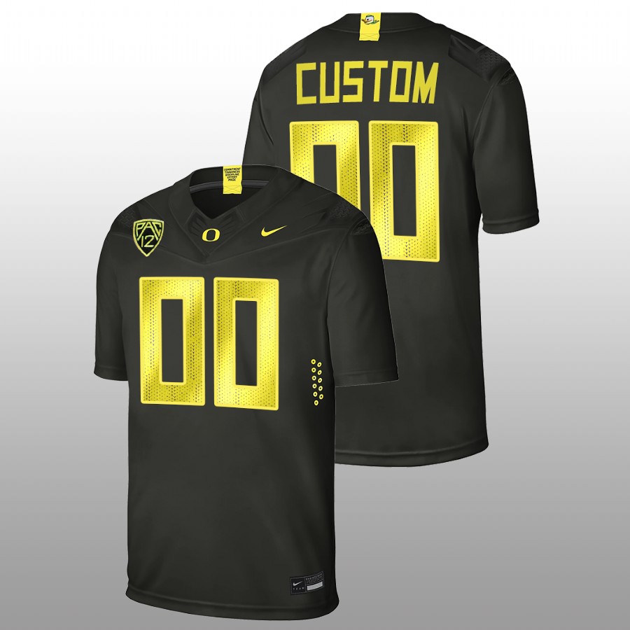 oregon ducks custom black college football men jersey
