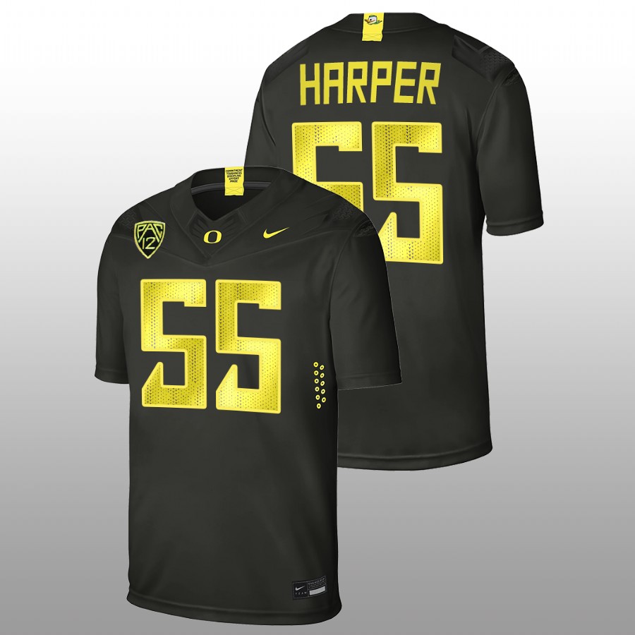oregon ducks marcus harper ii black college football men jersey