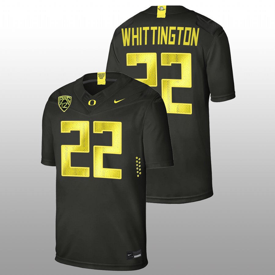 oregon ducks noah whittington black college football men jersey