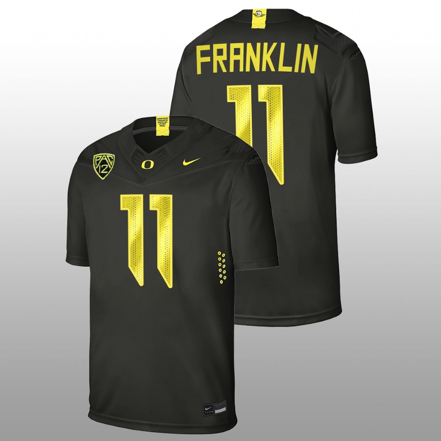 oregon ducks troy franklin black college football men jersey
