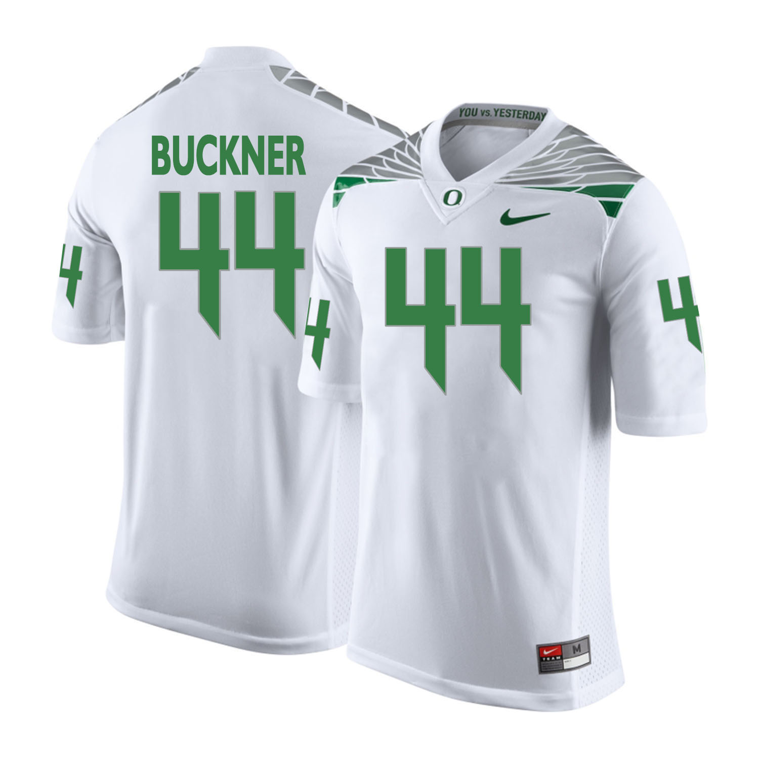 oregon ducks white deforest buckner college football portrait jersey