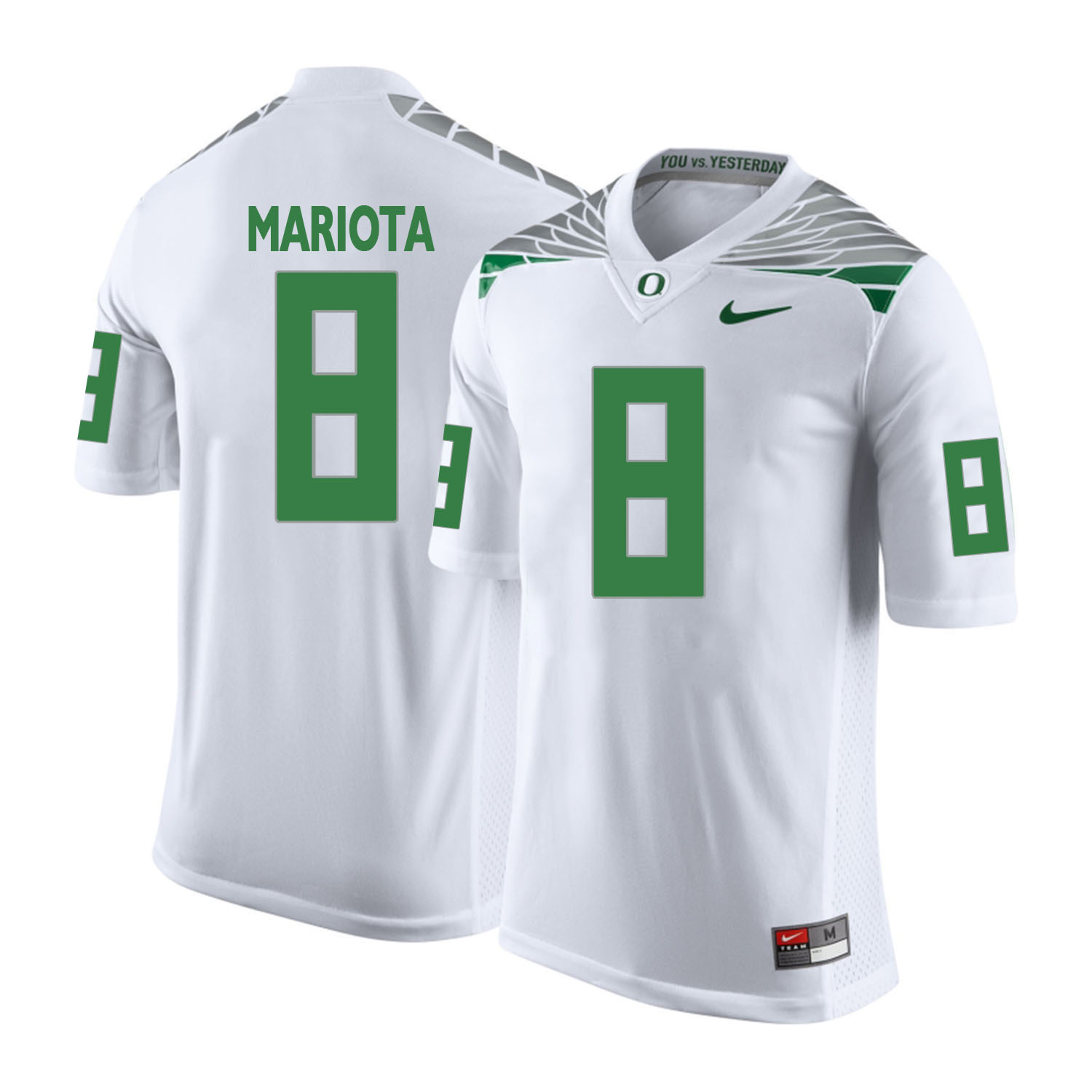 oregon ducks white marcus mariota college football portrait jersey