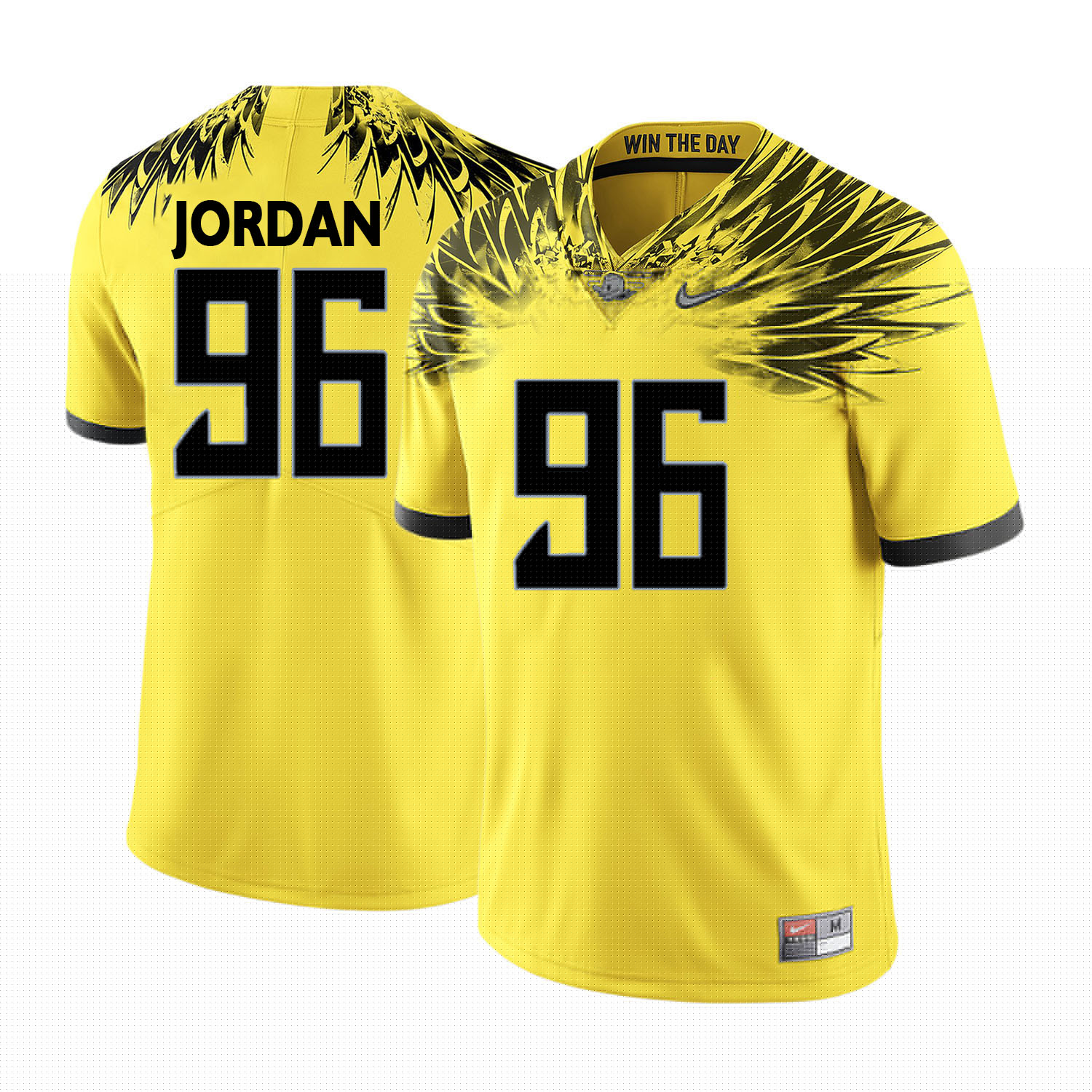 oregon ducks yellow dion jordan college football portrait jersey
