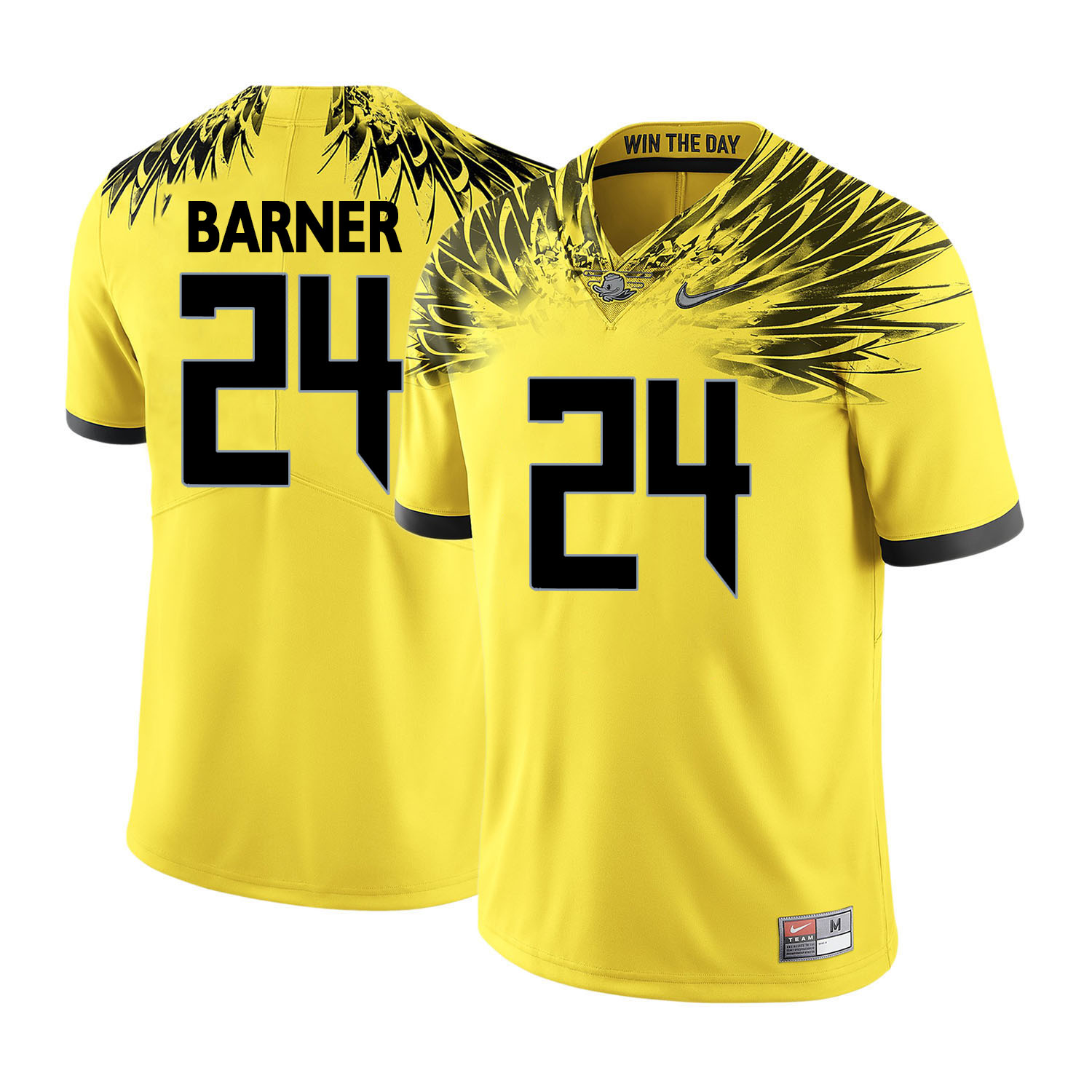oregon ducks yellow kenjon barner college football portrait jersey