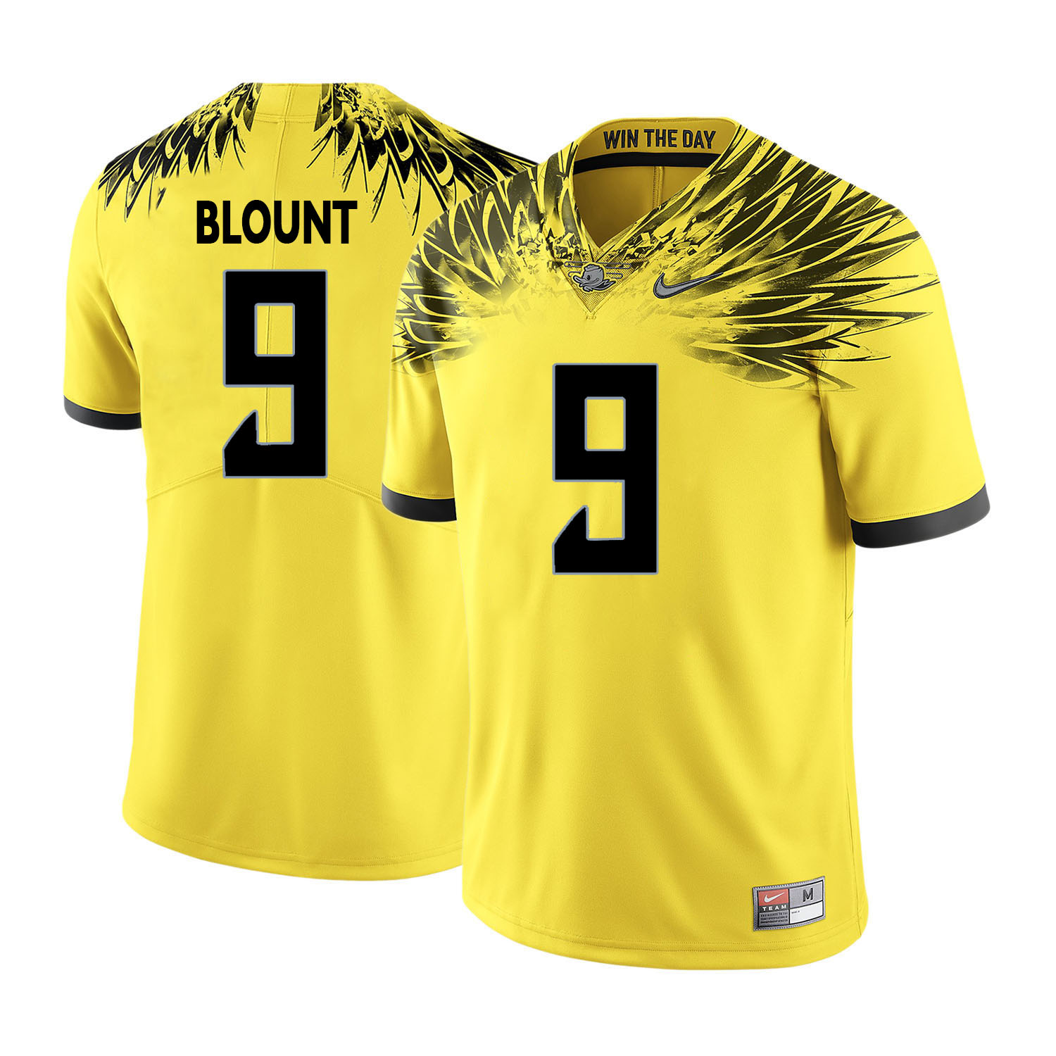 oregon ducks yellow legarrette blount college football portrait jersey