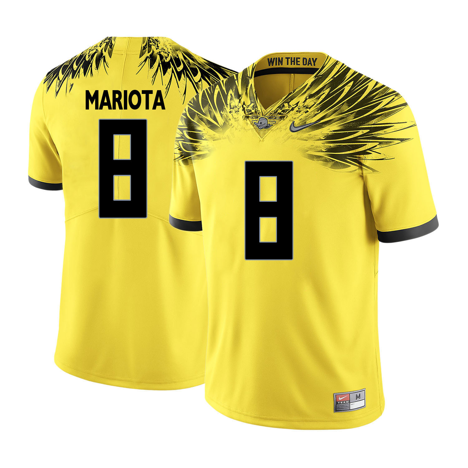oregon ducks yellow marcus mariota college football portrait jersey