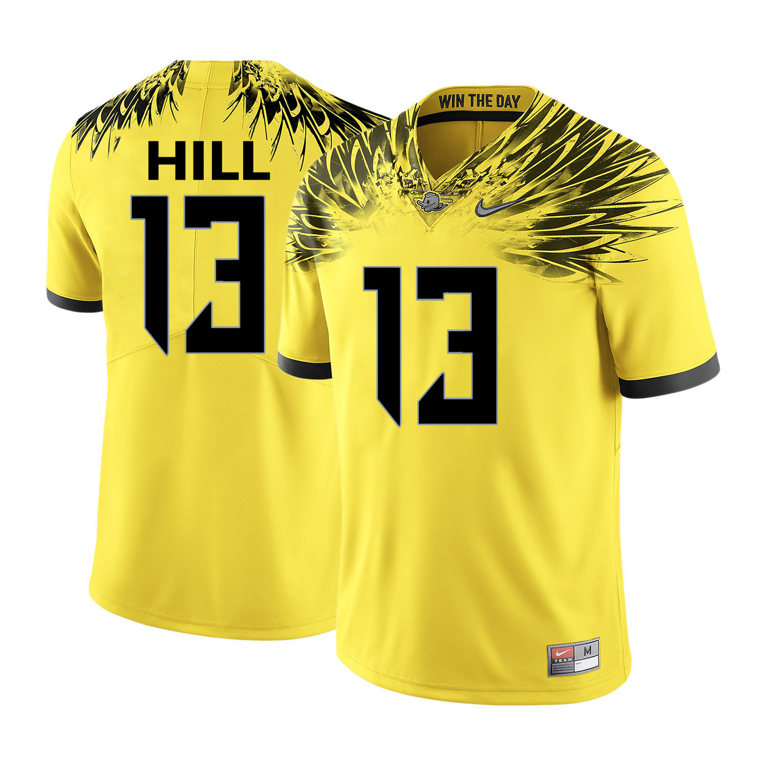 oregon ducks yellow troyhill college football portrait jersey