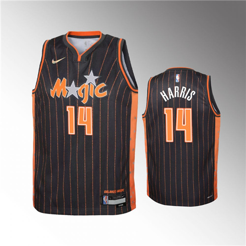 Orlando Magic Gary Harris 2021-22 75th Anniversary City Anthracite stitched Jersey #14