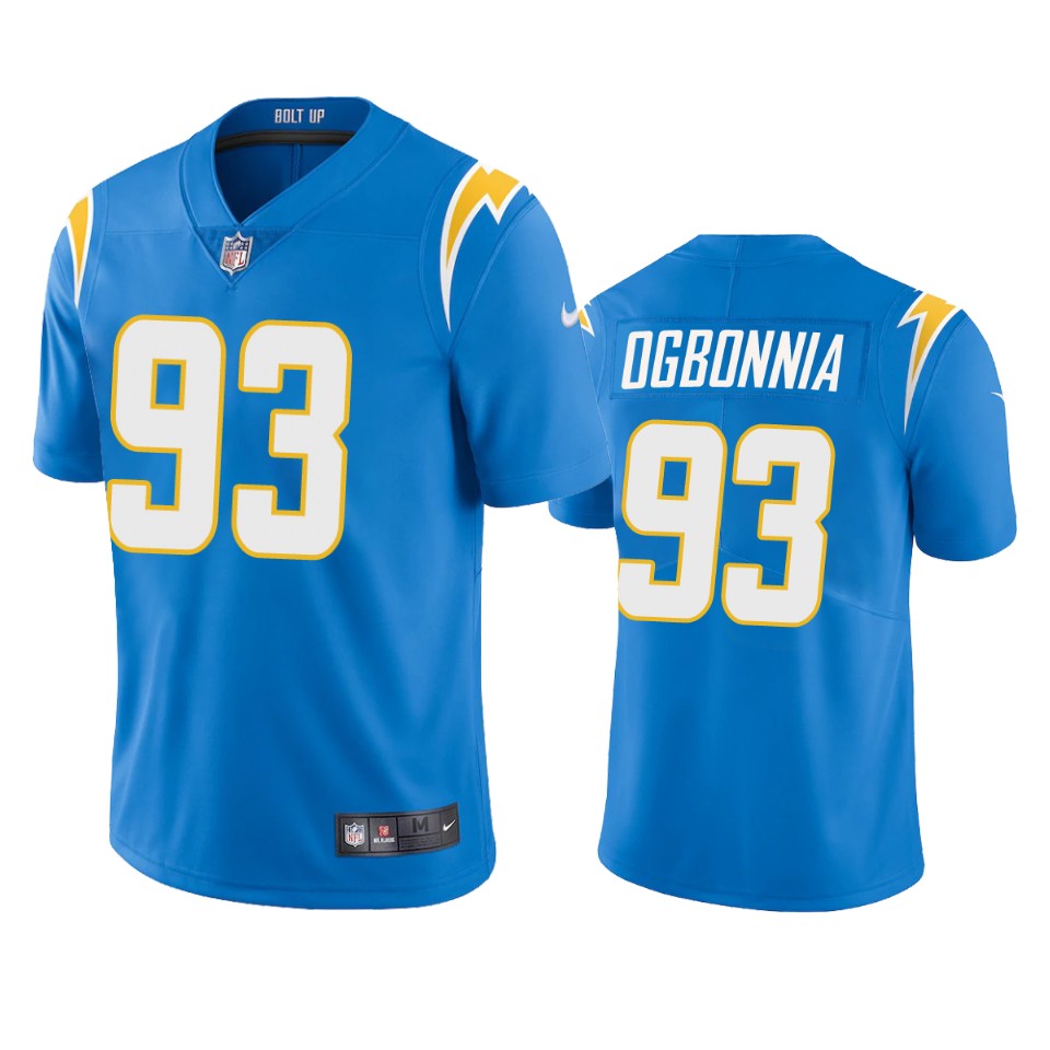 otito ogbonnia chargers powder blue vapor jersey