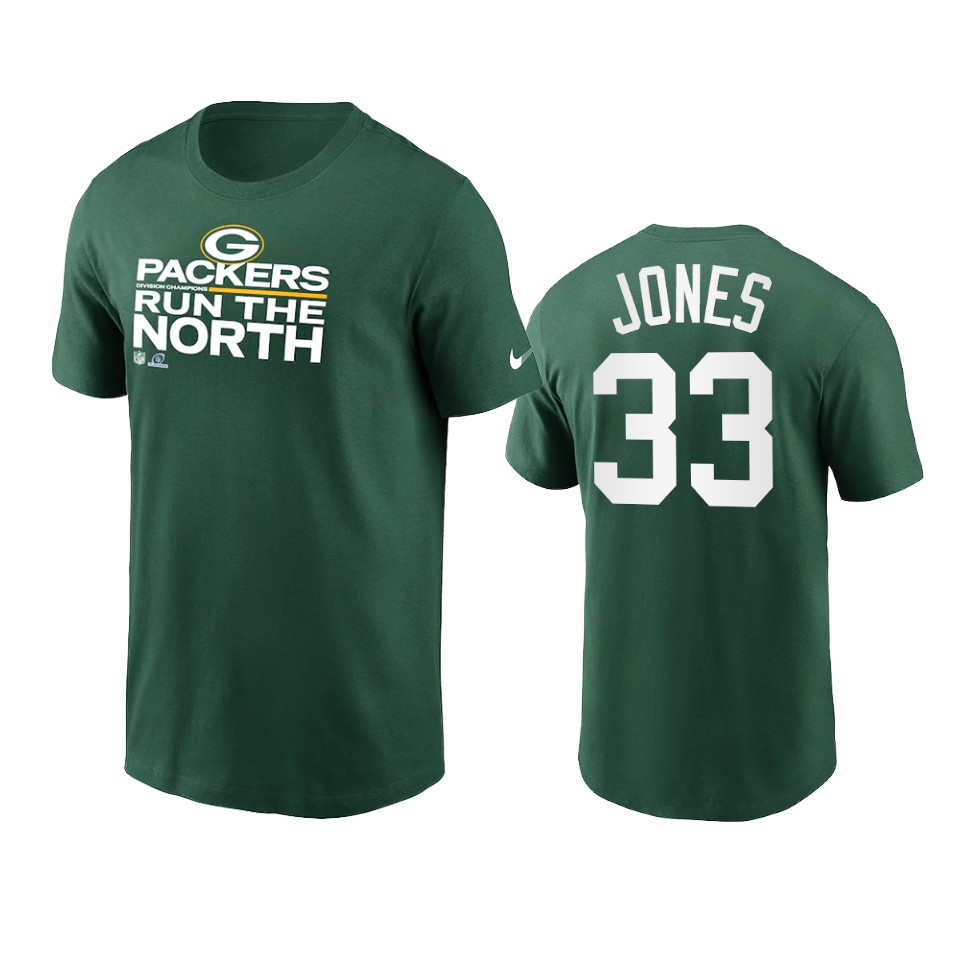 packers aaron jones green 2021 nfc north division champions t shirt
