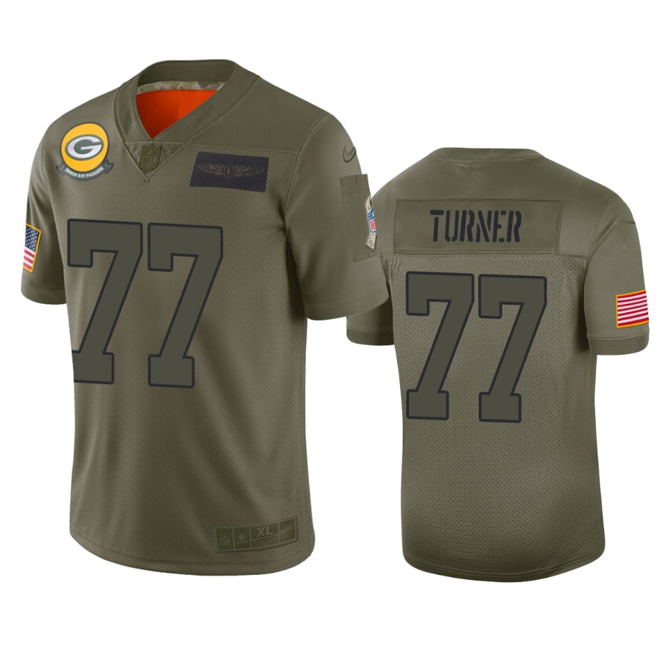 packers billy turner camo limited 2019 salute to service jersey