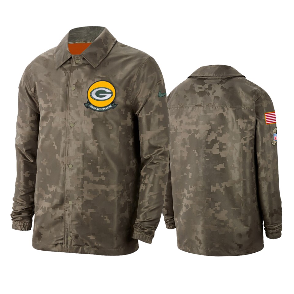 packers camo 2019 salute to service sideline jacket