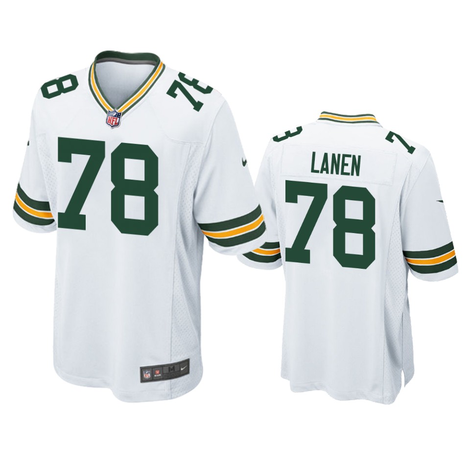 packers cole van lanen white game jersey