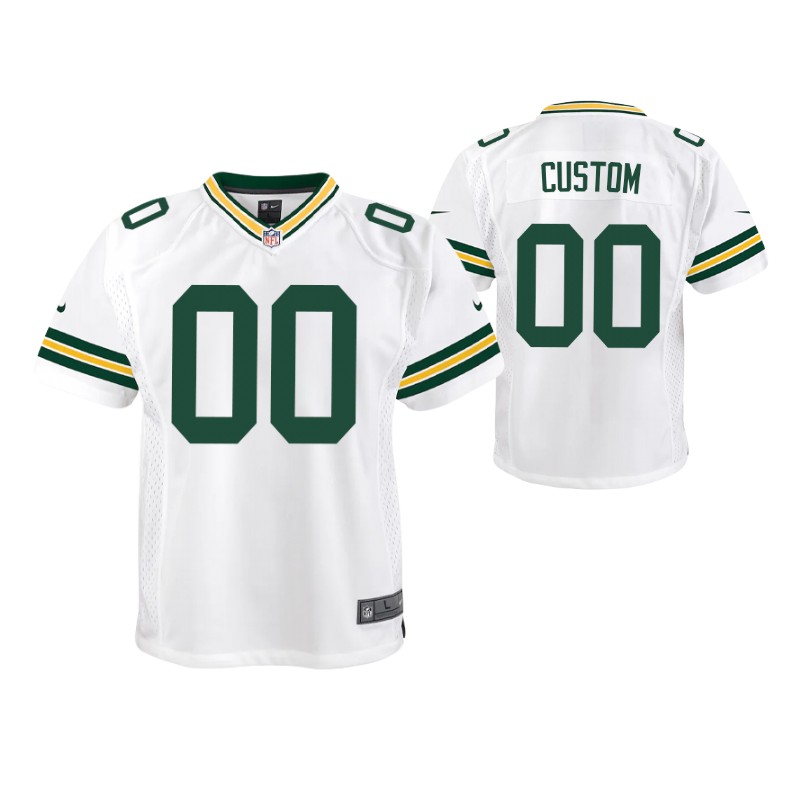 packers-custom-game-youth-jersey-white