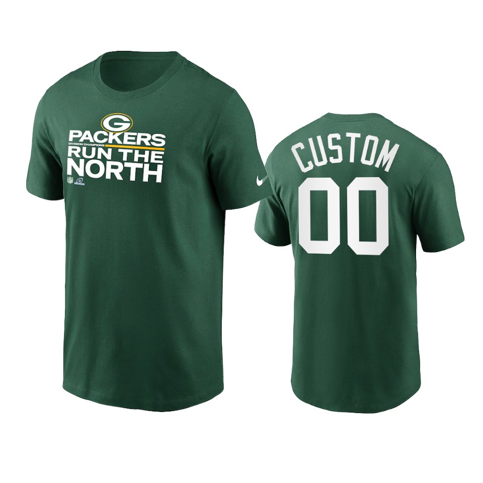 packers custom green 2021 nfc north division champions t shirt