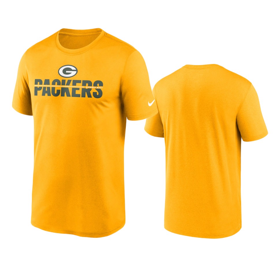 packers gold legend microtype performance t shirt