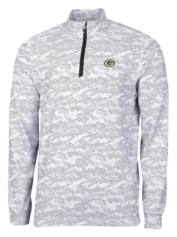 packers gray traverse camo print drytec jacket