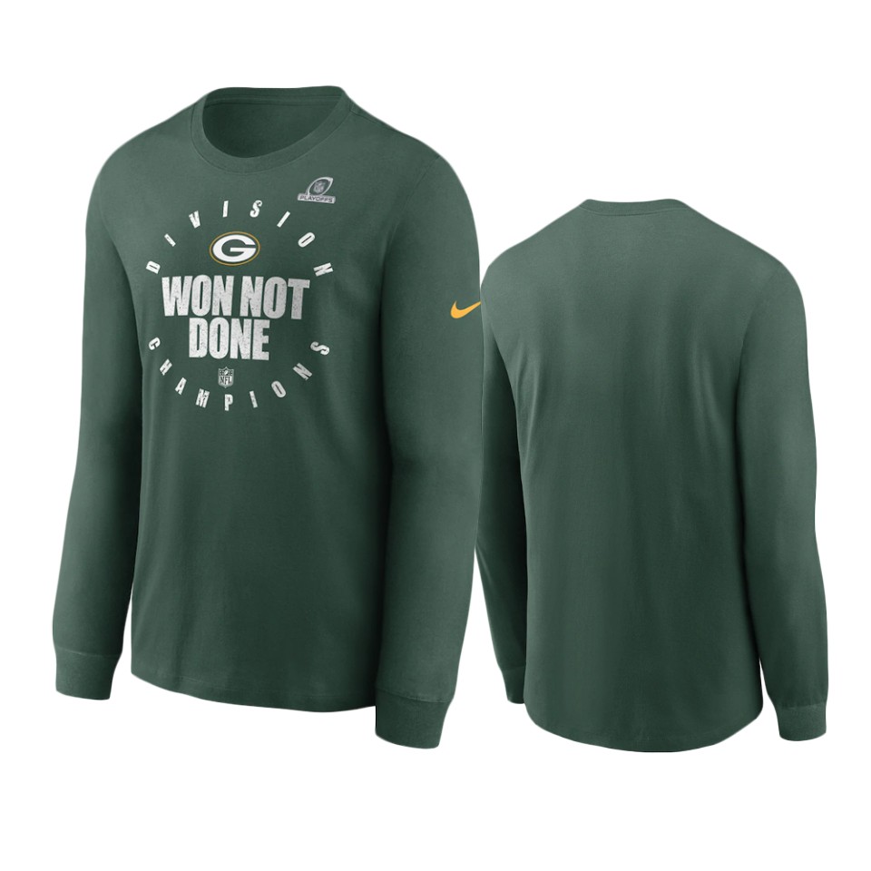 packers green 2020 nfc north division champions trophy long sleeve t shirt