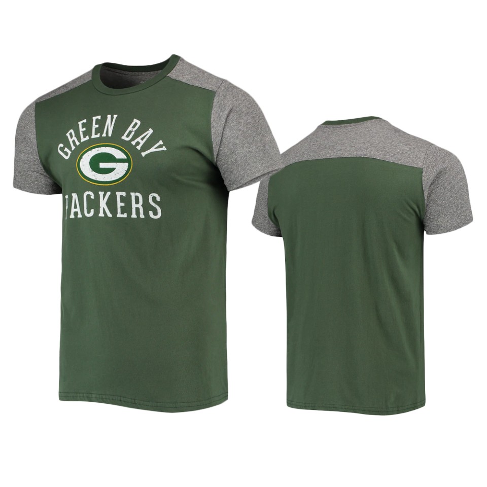 packers green gray field goal slub t shirt