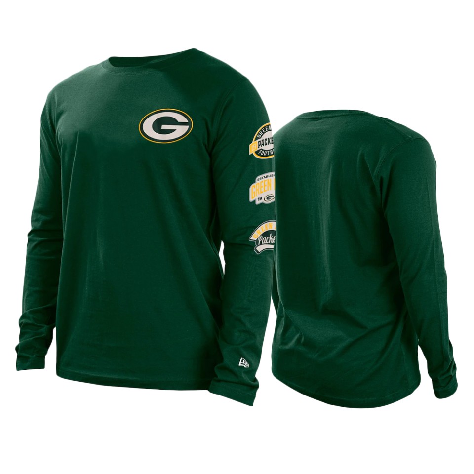 packers green hype 2 hit long sleeve t shirt