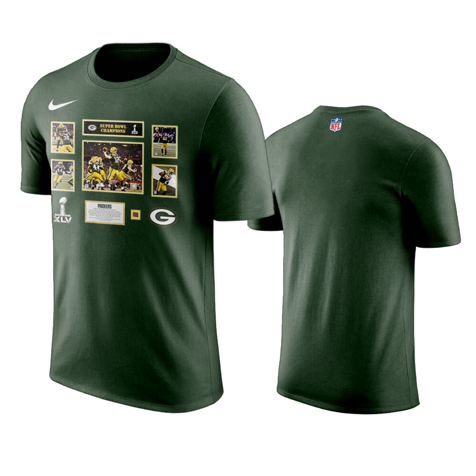 packers green super bowl champions ticket and photo collage t shirt