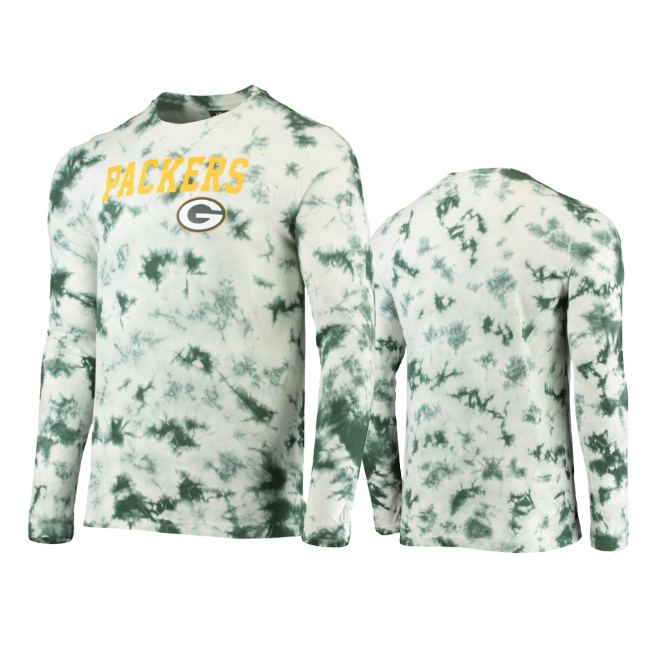 packers green tie dye long sleeve t shirt