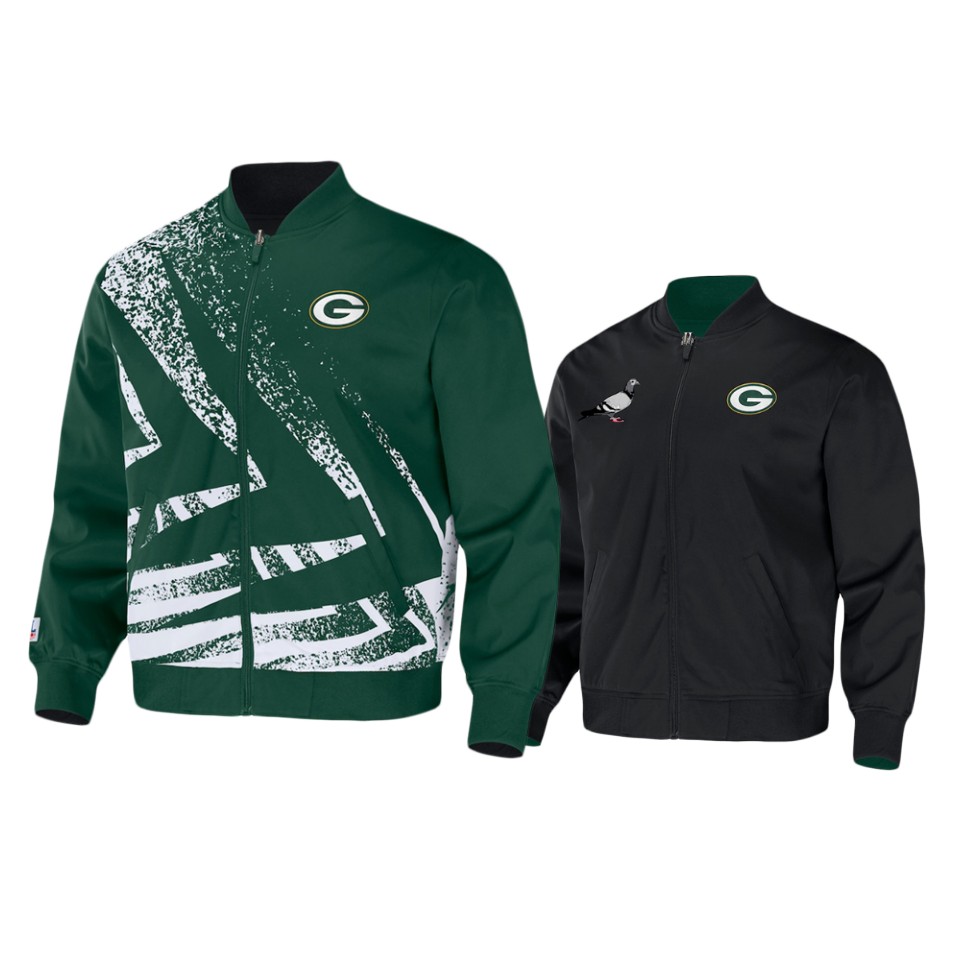 packers hunter green staple reversible core jacket
