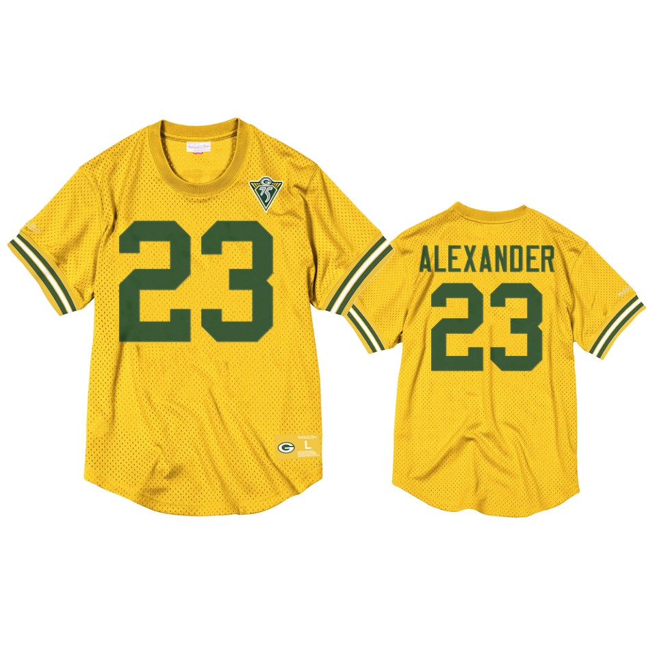 packers jaire alexander gold throwback 75th anniversary jersey