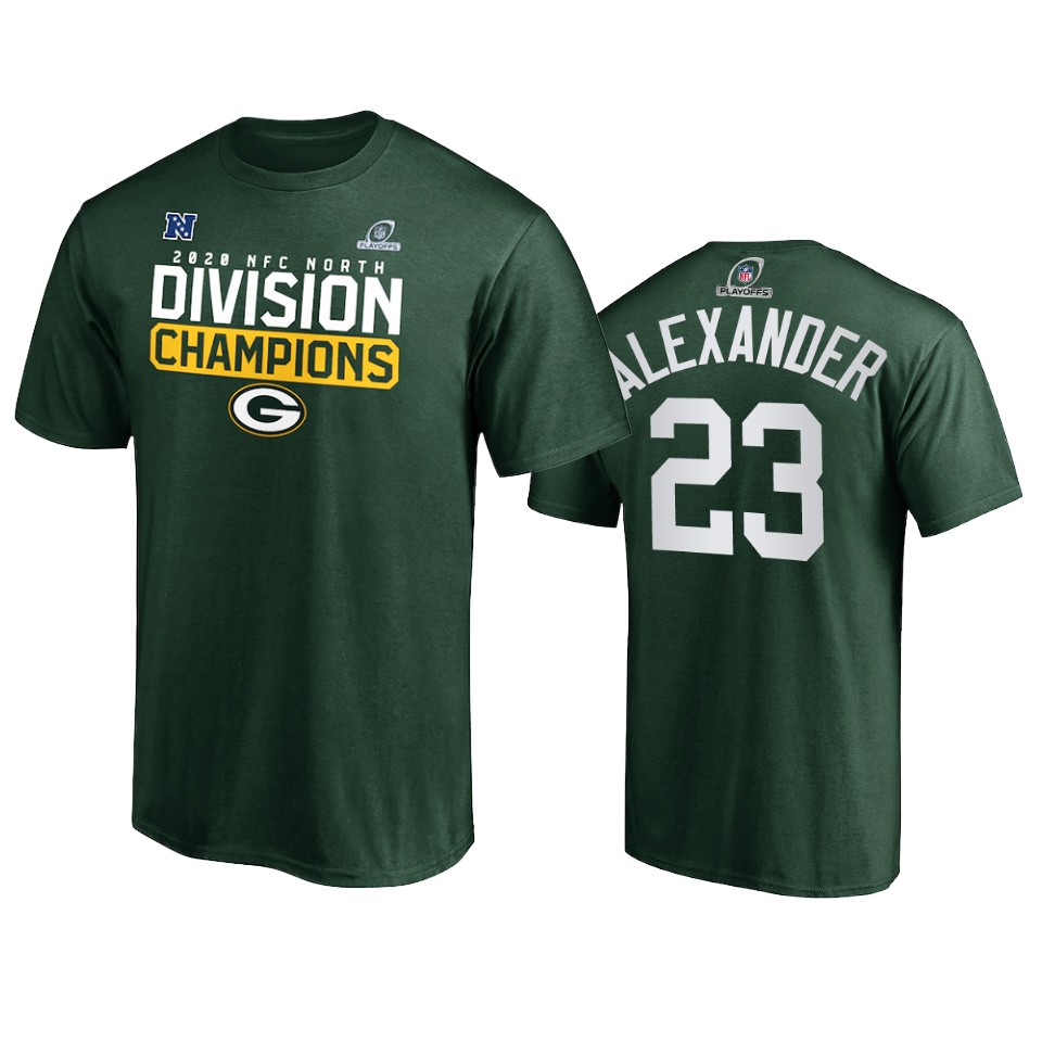 packers jaire alexander green 2020 nfc north division champions t shirt