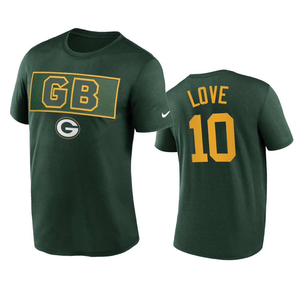 packers jordan love green alt logo t shirt