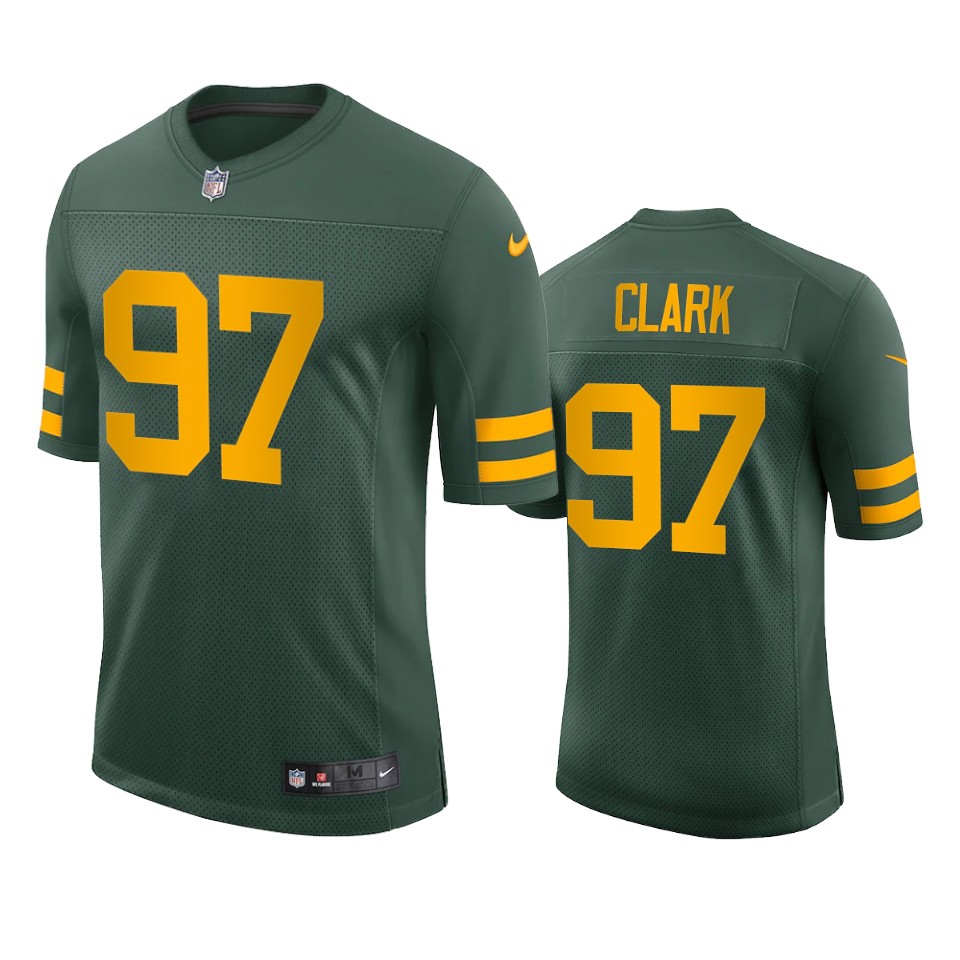 packers kenny clark green vapor jersey