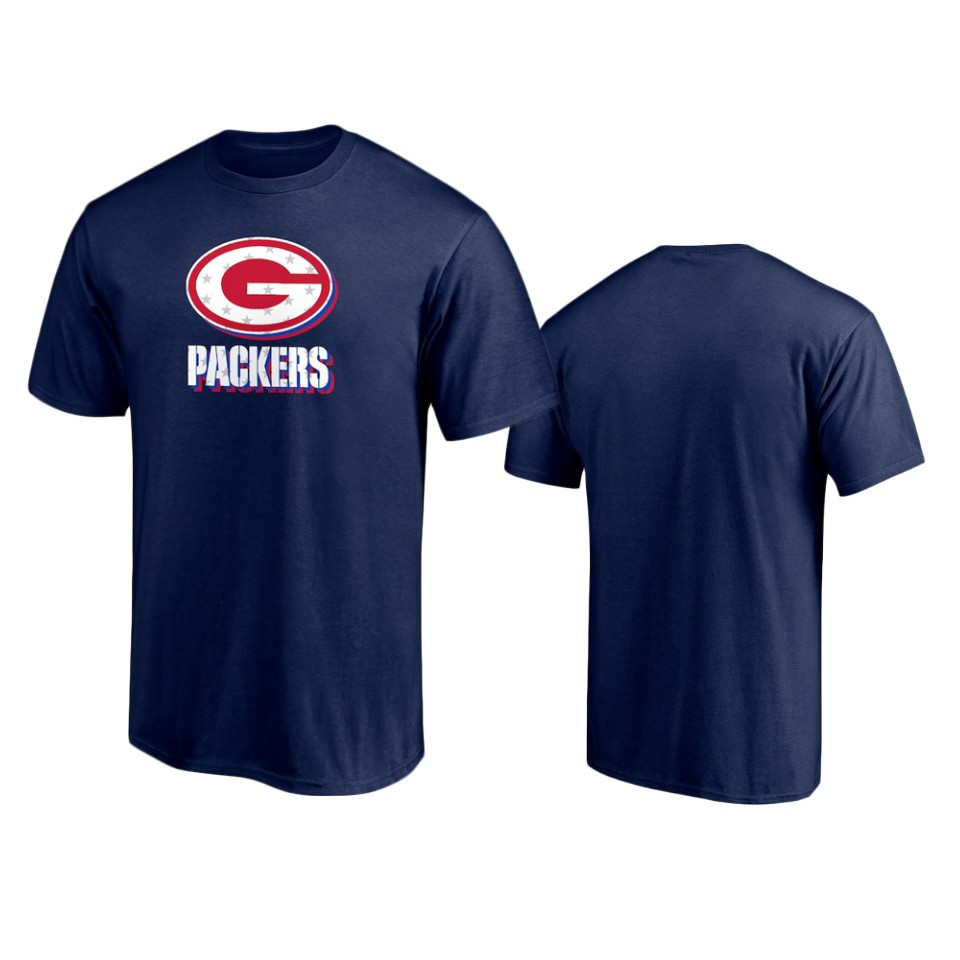 packers navy red white and team t shirt