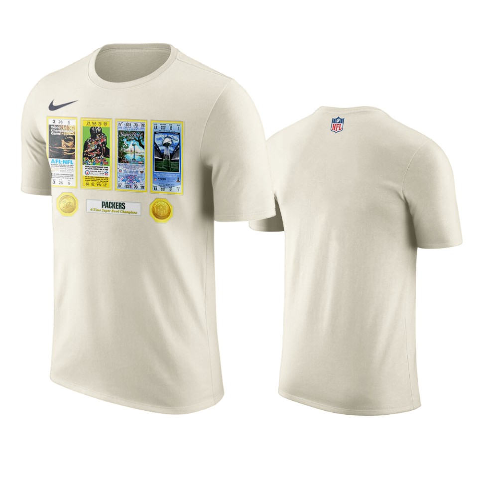 packers white super bowl champions ticket and photo collage t shirt