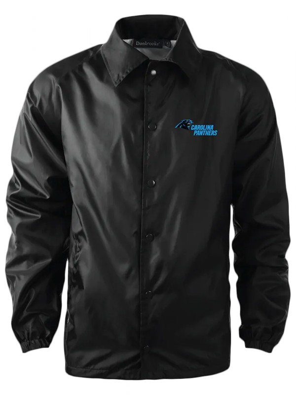 panthers black classic coaches raglan jacket