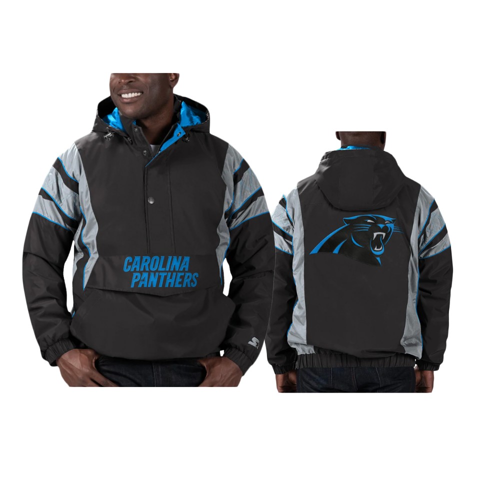 panthers black thursday night gridiron reflective stripe jacket