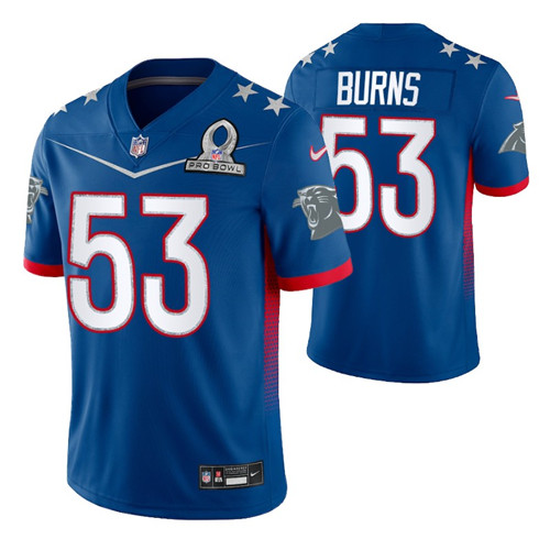 panthers-brian-burns-2022-nfc-pro-bowl-jersey-royal-game