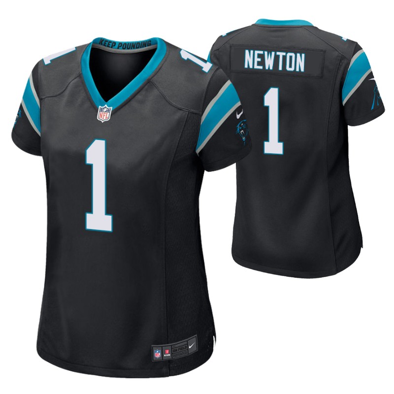 panthers-cam-newton-game-women's-jersey-black