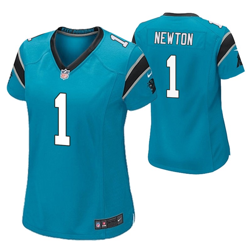 panthers-cam-newton-game-women's-jersey-blue