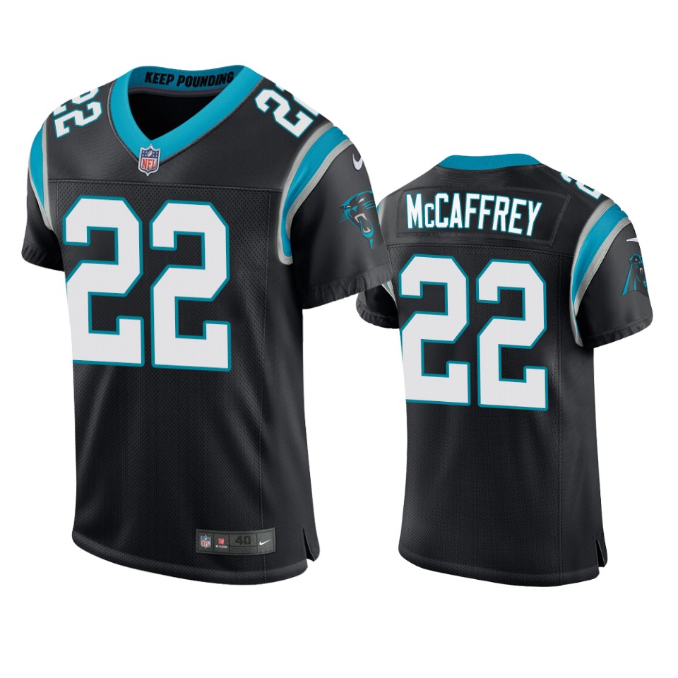 panthers christian mccaffrey black vapor elite jersey